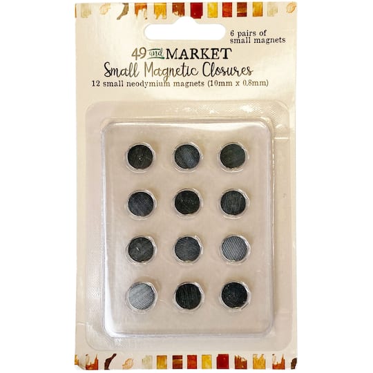 49 And Market Small Magnetic Closures, 12ct.